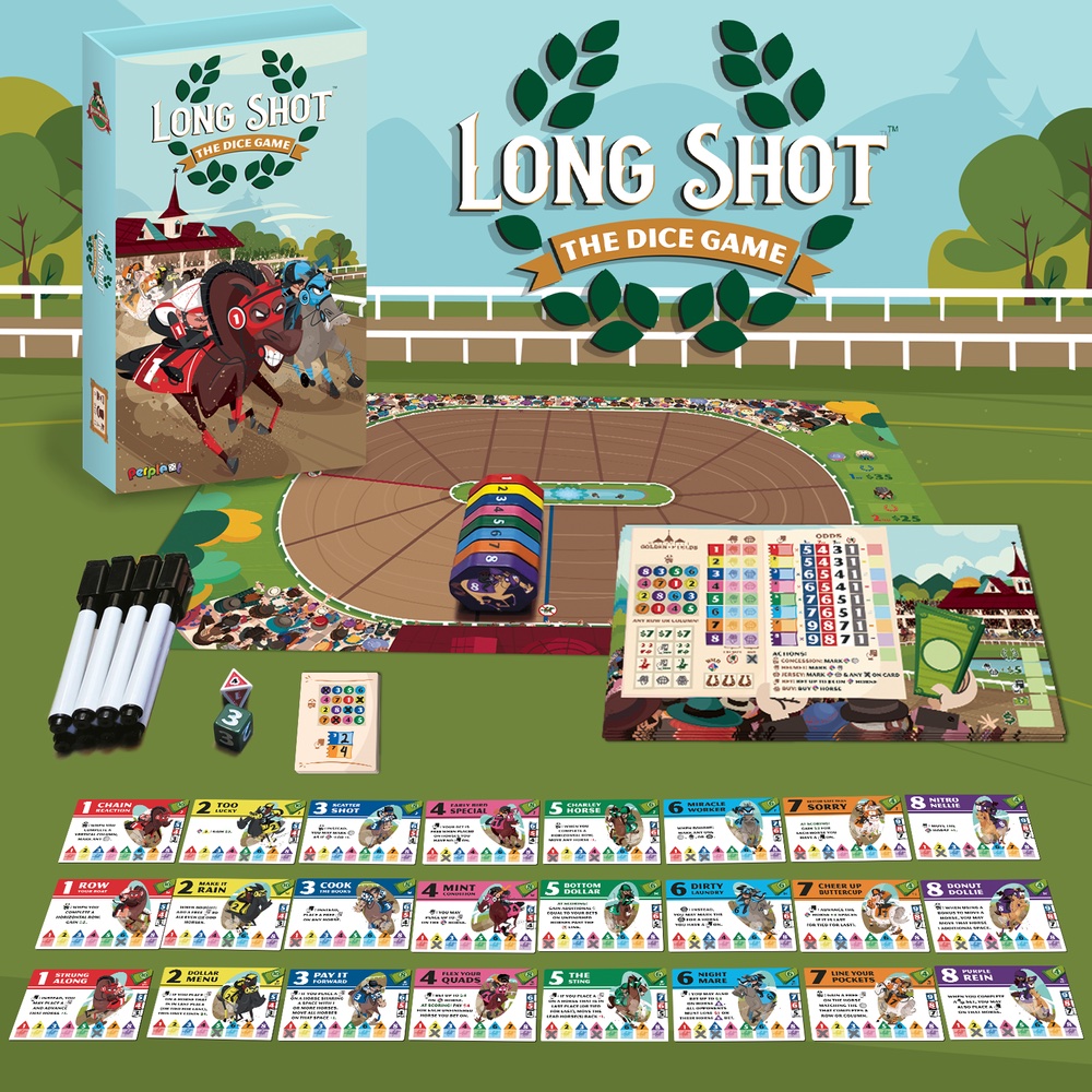 Long Shot: The Dice Game components